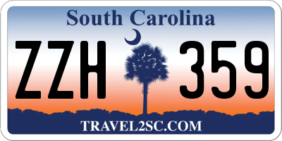 SC license plate ZZH359
