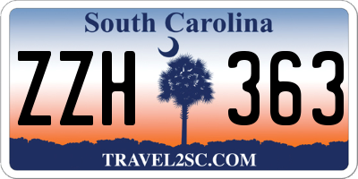 SC license plate ZZH363