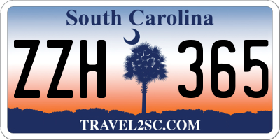 SC license plate ZZH365