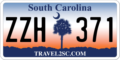 SC license plate ZZH371