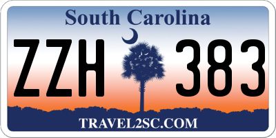 SC license plate ZZH383