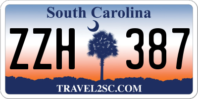 SC license plate ZZH387