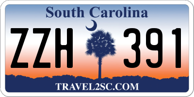 SC license plate ZZH391