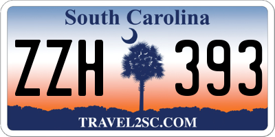 SC license plate ZZH393