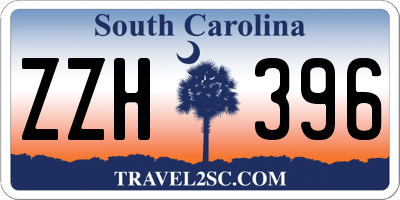 SC license plate ZZH396