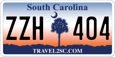 SC license plate ZZH404