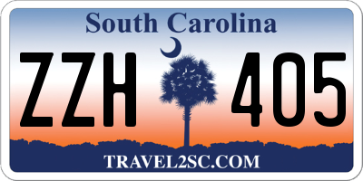 SC license plate ZZH405