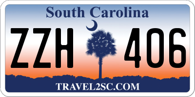 SC license plate ZZH406