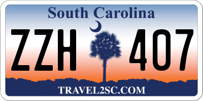 SC license plate ZZH407