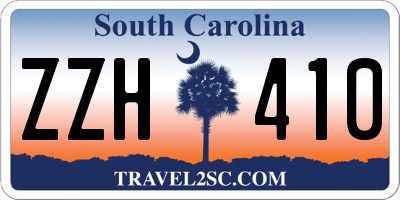 SC license plate ZZH410
