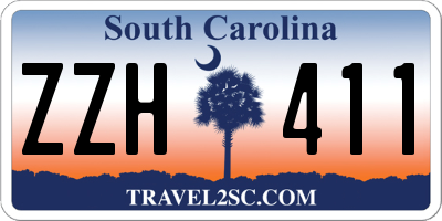 SC license plate ZZH411