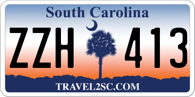 SC license plate ZZH413
