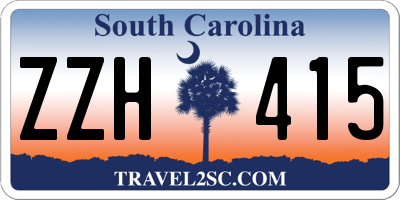 SC license plate ZZH415
