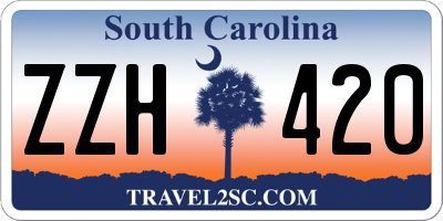 SC license plate ZZH420