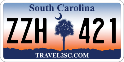 SC license plate ZZH421