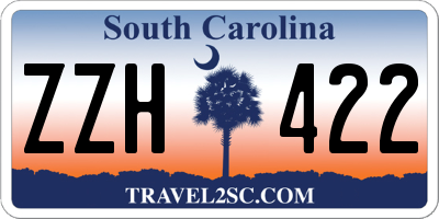 SC license plate ZZH422