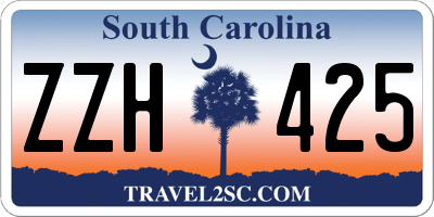 SC license plate ZZH425