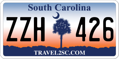 SC license plate ZZH426