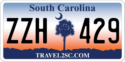 SC license plate ZZH429