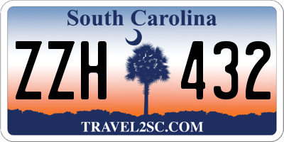 SC license plate ZZH432