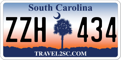 SC license plate ZZH434