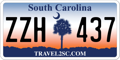 SC license plate ZZH437