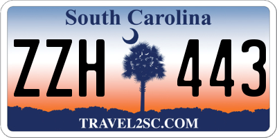 SC license plate ZZH443