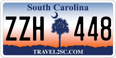 SC license plate ZZH448