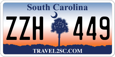 SC license plate ZZH449