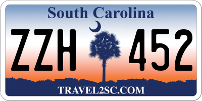 SC license plate ZZH452