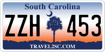 SC license plate ZZH453