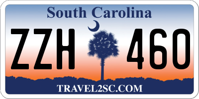 SC license plate ZZH460