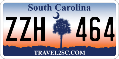 SC license plate ZZH464