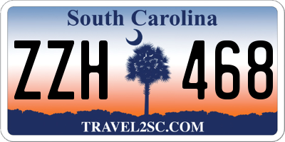 SC license plate ZZH468