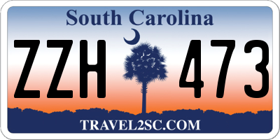 SC license plate ZZH473