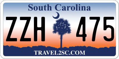 SC license plate ZZH475