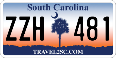 SC license plate ZZH481