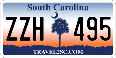 SC license plate ZZH495