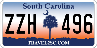 SC license plate ZZH496