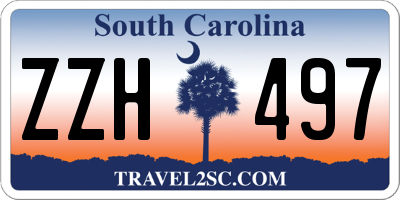 SC license plate ZZH497