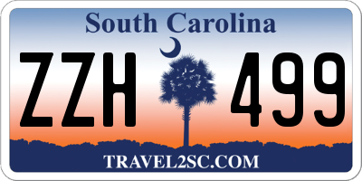 SC license plate ZZH499