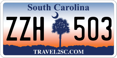 SC license plate ZZH503