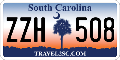 SC license plate ZZH508