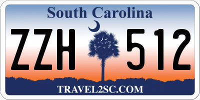 SC license plate ZZH512