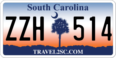 SC license plate ZZH514