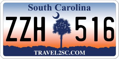 SC license plate ZZH516
