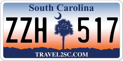 SC license plate ZZH517
