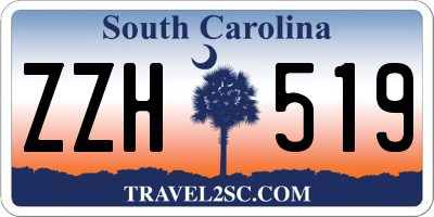SC license plate ZZH519