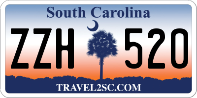 SC license plate ZZH520