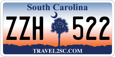 SC license plate ZZH522